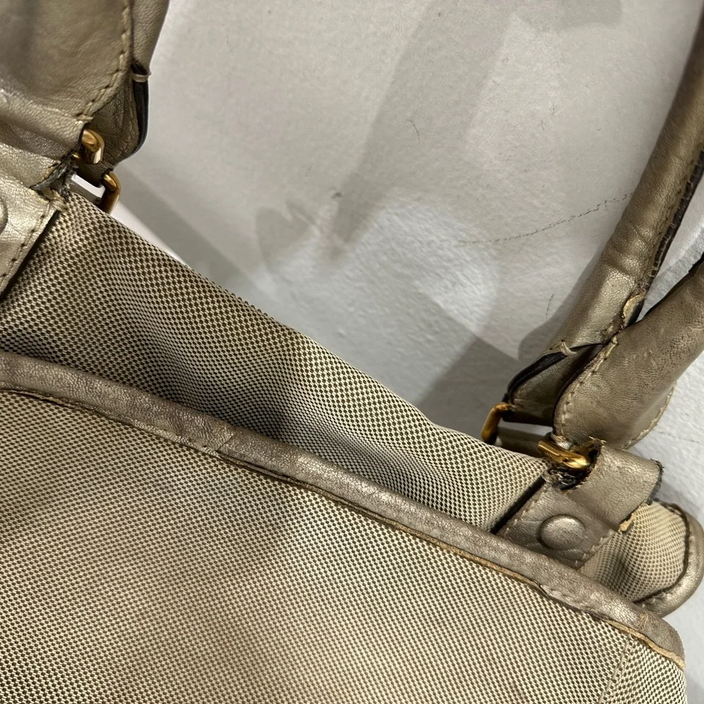 Chloe Metallic Champagne Satchel Bag - Picture 10 of 15